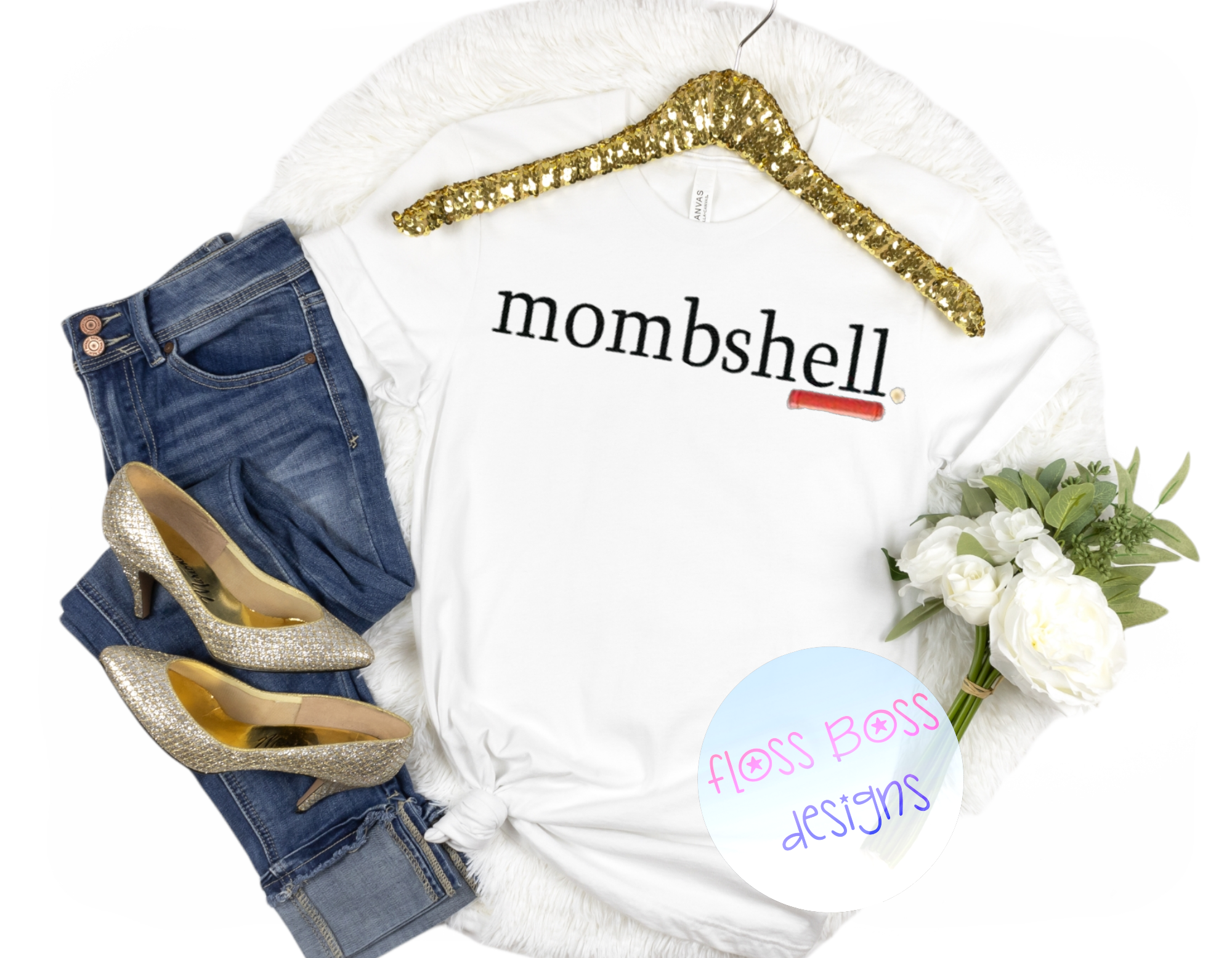 Mombshell Tee - Floss Boss Designs